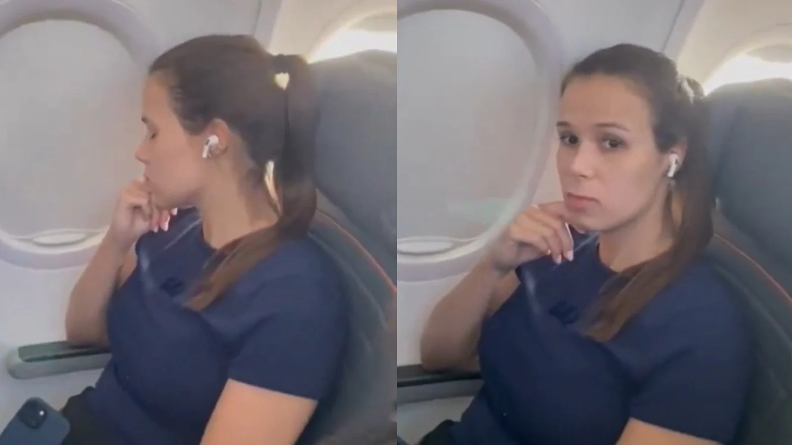 Mulher explica o motivo de não ter trocado de lugar com criança em avião: “Era Mim…Veja o vídeo