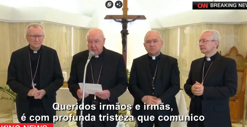 Só Assista Se Tiver Coração! Exato Momento Que Vaticano Anuncia M0rte do Papa Francisco: “El…Veja o vídeo